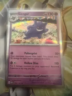 Gengar # 094/165 Holo Rare - Scarlet And Violet 151 Pokemon NM - Image 1