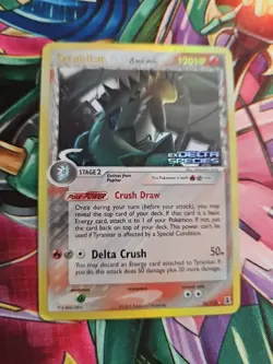 Pokemon TCG Tyranitar EX Delta Species 16/113 Reverse Holo Rare Stamped - Image 1