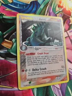 Pokemon TCG Tyranitar EX Delta Species 16/113 Reverse Holo Rare Stamped - Image 3