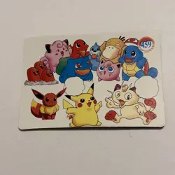 Pokemon Vintage Pocket Monsters Vending HOLO Prism Sticker Bandai 1999 Nintendo - Image 2