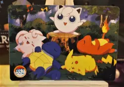 POKEMON POCKET MONSTERS VENDING PRISM STICKER 360 PIKACHU EEVEE - Image 2