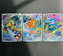 Pokemon TCG First Partner Illustration Collection Series 1 Gen 4 Sinnoh Starters - Image 1