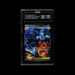 Pokemon Mega Charizard X EX SIR 125/094 Phantasmal Flames TAG 10 GEM MINT 2025 - Image 1