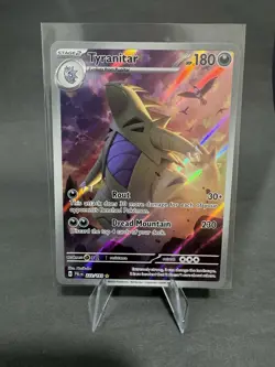 Pokemon TCG Tyranitar Scarlet & Violet Paldea Evolved Holo Card 222/193 - Image 2