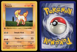 Ponyta 60/102 1st Edition Common Base Set Shadowless Pokemon English HP - Image 3