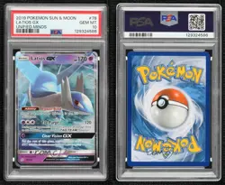 Latios GX Pokemon Sun & Moon Unified Minds PSA 10 GEM MT - Image 3