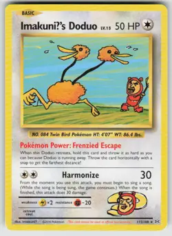 ImakuniU's Doduo 112/108 Secret Rare Evolutions Pokemon Heavily Played - Image 1