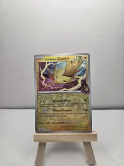 Pokemon Destined Rivals Reverse Holo 070/182 Team Rocket's Zapdos - Image 1