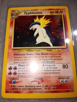 Pokemon Typhlosion 18/111 Holo Rare Neo Genesis Vintage 1995-2000 - Image 4