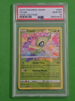 Pokemon TCG - Celebi 009/185 Vivid Voltage PSA 10 - Image 1