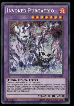Invoked Purgatrio FUEN-EN030 Secret Rare Yu-Gi-Oh Unlimited Near Mint - Image 1