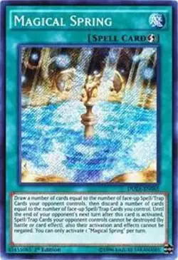 Magical Spring Unlimited Secret Rare Duelist Alliance DUEA-EN065 NM - Image 1