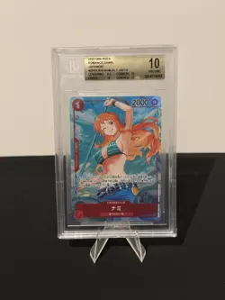 BGS 10 Pristine One Piece Japanese Romance Dawn NAMI ALT ART OP01 016 - Image 1