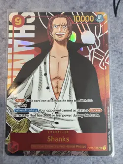 Shanks OP01-120 SEC Romance Dawn One Piece CCG Alt Art English - Image 1