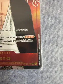Shanks OP01-120 SEC Romance Dawn One Piece CCG Alt Art English - Image 2