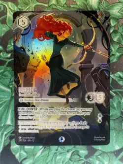 Merida Formidable Archer Iconic Lorcana Wilds Unknown NM In Hand 242/204 - Image 1