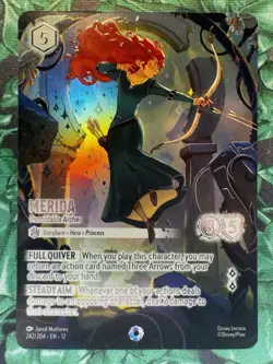 Merida Formidable Archer Iconic Lorcana Wilds Unknown NM In Hand 242/204 - Image 4