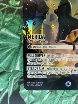 Merida Formidable Archer Iconic Lorcana Wilds Unknown NM In Hand 242/204 - Image 5