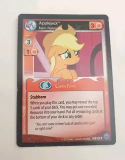 My Little Pony Collectible Card Game - Applejack, Farm Foremare - ALT #213 F - Image 1