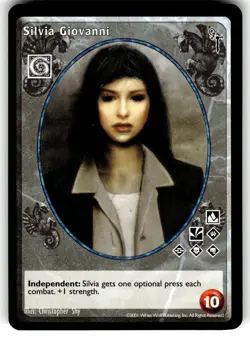 2001 Vampire: The Eternal Struggle CCG: Bloodlines Card Silvia Giovanni - Image 1