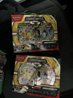 Pokemon League Battle Deck Miraidon ex Trading Card Game (2) Bundle - Image 1