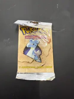 Pokemon Trading Card Game Booster Pack Fossil Set Lapras Art - WOTC 1999 NEW 21g 742818061599 - Image 3
