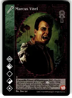 2001 Vampire: The Eternal Struggle CCG: Bloodlines Promo Card Marcus Vitel - Image 1