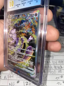 CGC 10 Perfect Pokemon Card Mewtwo Vstar SAR 221/172 Vstar universe Japanese - Image 3