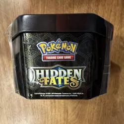Pokemon TCG Hidden Fates Raichu-GX Sealed Tin Box 49 Cards 2019 - Image 2