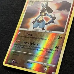 Pokemon LUCARIO 6/130 (Reverse Holo Rare) Diamond Pearl - LP/Light Play - Image 2