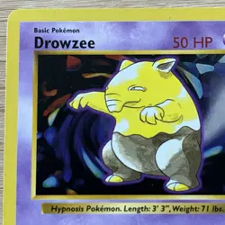Pokemon TCG Shadowless Drowzee 049/102 Common Base Set Regular 1999 English - Image 3
