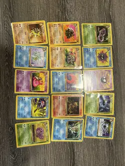 Pokemon TCG WOTC Vintage FOSSIL Complete Non Holo Set 16 - 62 Rares Gengar - Image 4