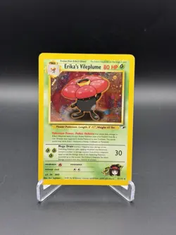 Pokemon TCG Erika's Vileplume Holo Rare Gym Heroes - Image 1