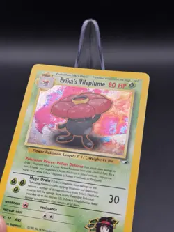 Pokemon TCG Erika's Vileplume Holo Rare Gym Heroes - Image 3