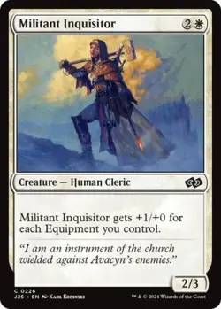Militant Inquisitor - Light Play MTG Foundations Jumpstart - Image 1