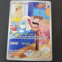 Pokemon TCG Lickitung Illustration Temporal Forces #180/162 Near Mint Condition - Image 1