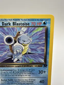 Dark Blastoise 20/82 Team Rocket Unlimited Rare Non Holo Pokemon TCG LP Arita - Image 3