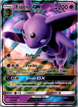 Espeon GX 61/149 Sun & Moon Base Set Pokemon English [NM] - Image 1