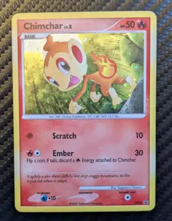 Chimchar DP02 Promo Diamond and Pearl Holo Pokemon TCG LP 2007 Almost Vintage - Image 1