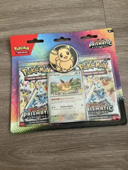 Pokemon TCG Prismatic Evolutions 2 Pack Blister Eevee New Sealed - Image 1