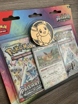 Pokemon TCG Prismatic Evolutions 2 Pack Blister Eevee New Sealed - Image 2