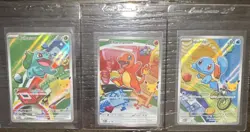 Pokemon First Partner Illustration Collection Series 1 Kanto GEN 1 Starters NM - Image 1