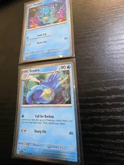 Pokemon TCG: Horsea 010/064 Seadra 011/064 Cosmos Promo Holo Shrouded Fable NM/M - Image 2