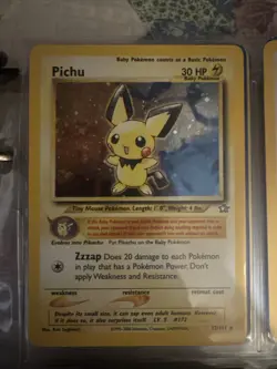 Pokemon TCG Pichu Holo Rare Neo Genesis 12/111 Mint Condition - Image 1