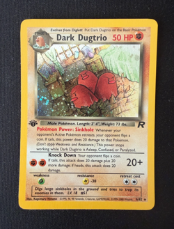 Pokemon TCG 1st Edition Team Rocket Set Dark Dugtrio 6/82 Holo, Great Condition! - Image 1