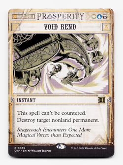 Void Rend [Outlaws of Thunder Junction: Breaking News] MTG NM/M ⚪💧💀 - Image 1