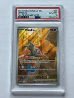 GEM MINT 2024 POKEMON SVP EN-SV BLACK STAR PROMO #075 MIMIKYU PSA 10 - Image 1