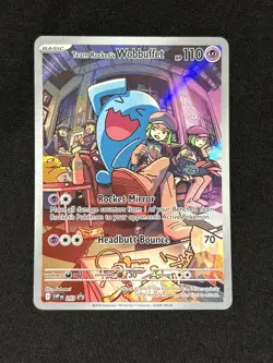 Team Rocket's Wobbuffet 203 Sv: Scarlet & Violet Promo Cards Holo - Image 1