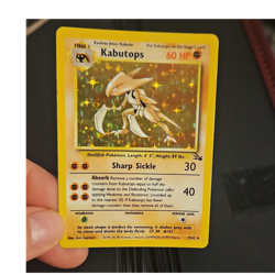 Pokemon Kabutops Fossil Holo Rare 9/62 60 HP Unlimited 1999 English Card - Image 1