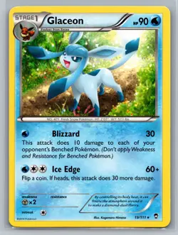 Glaceon XY - Furious Fists #19/111 Rare Pokemon Card - Image 1